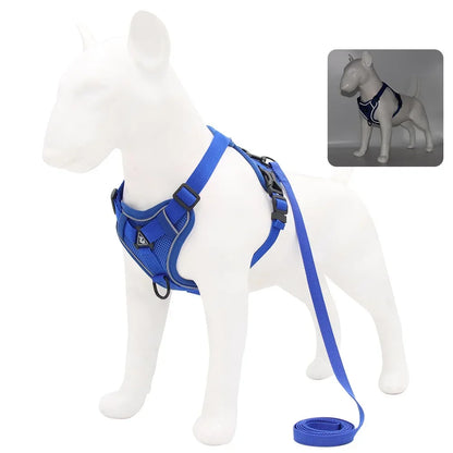 Adjustable No-Pull Dog Harness with 1.5m Leash Set