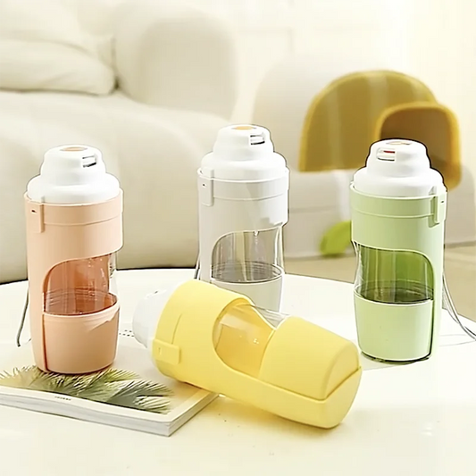 Portable 2-in-1 Pet Bowl and Water Bottle for Travel