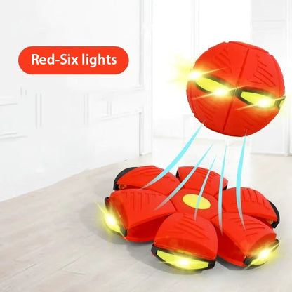 Durable Elastic Flying Saucer Ball for Dogs and Kids Outdoors