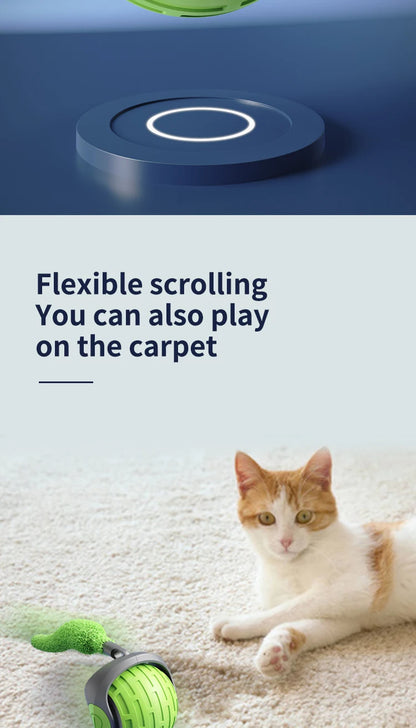 Interactive Smart Rolling Cat Toy - USB Rechargeable Ball