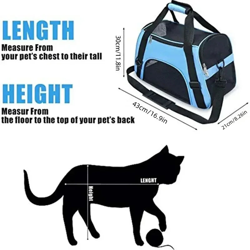 Breathable Mesh Pet Travel Backpack for Cats and Dogs