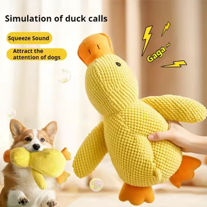 Interactive Plush Duck Toy for Puppies and Small Pets