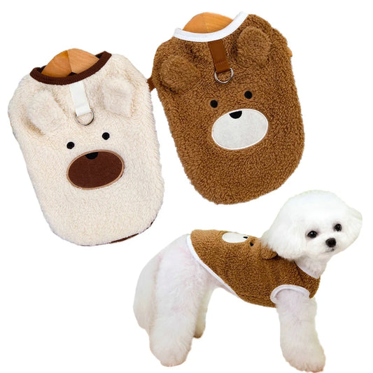 Warm Fleece Dog Sweater Vest for Small Breeds