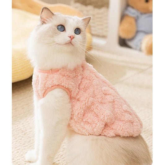 Warm Fleece Jacket for Small Dogs and Kittens