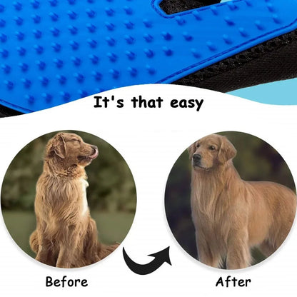 Silicone Cat and Dog Grooming Massage Brush Glove