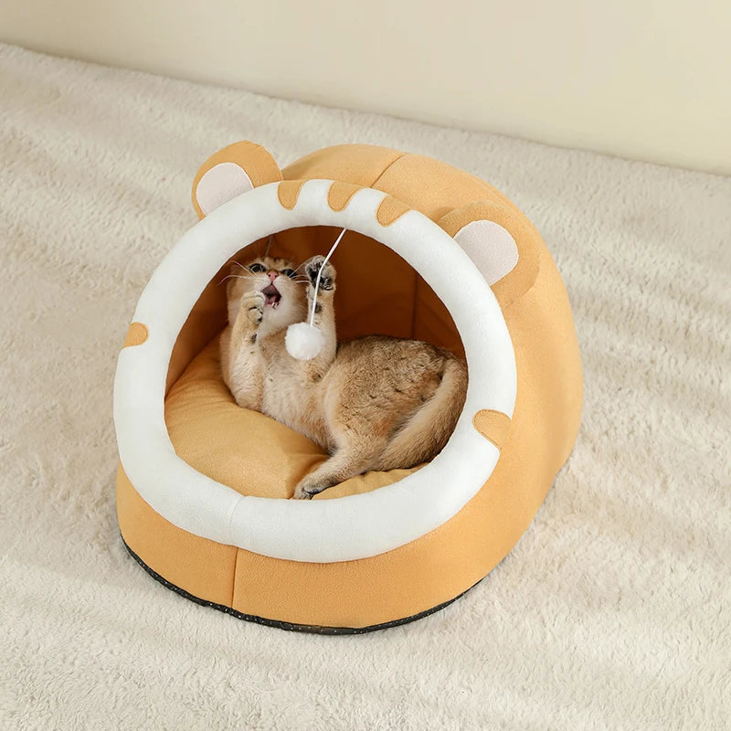 Warm Cat House and Dog Bed Tent for Cozy Sleeping