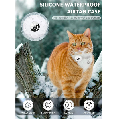 Reflective GPS Cat Collar with AirTag Holder and Bell