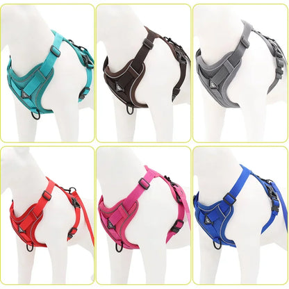 Adjustable No-Pull Dog Harness with 1.5m Leash Set