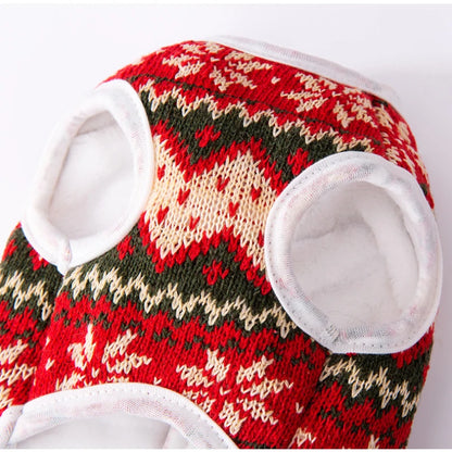 3D Bear Knit Sweater for Cats - Festive Winter Apparel