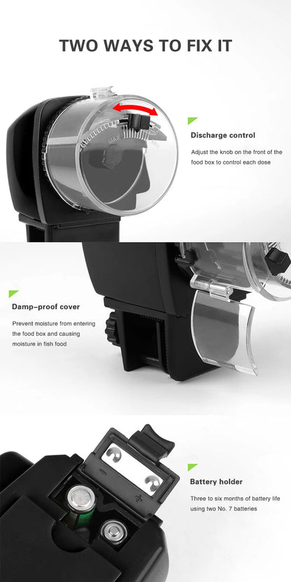 Automatic Fish Food Feeder with Timer for Aquariums