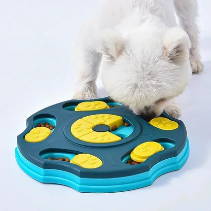 Interactive Dog Puzzle Slow Feeder Bowl for Smart Eating