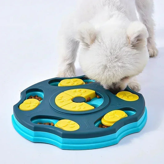 Interactive Dog Puzzle Slow Feeder Bowl for Smart Eating