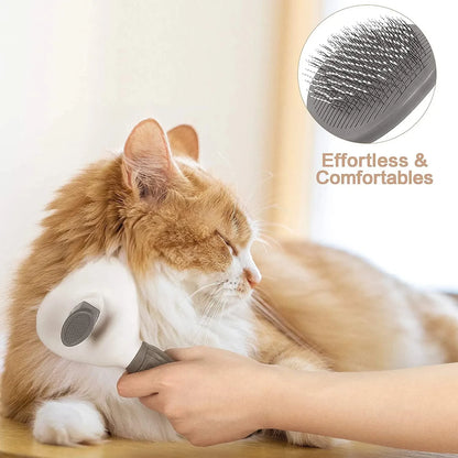 Self-Cleaning Pet Brush for Dogs and Cats