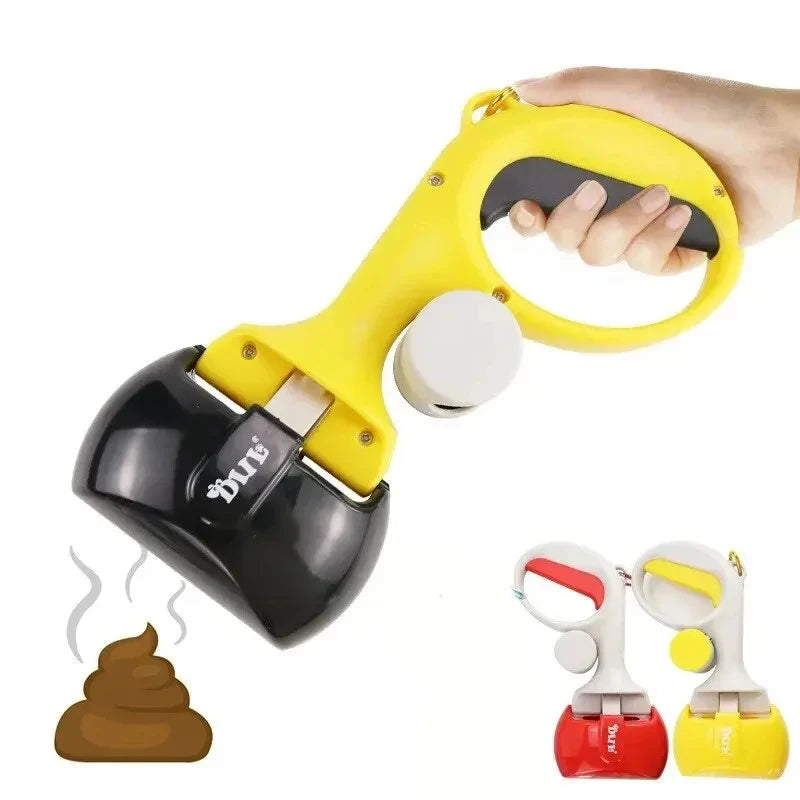 Portable Dog Poop Scooper with Bag Dispenser for Easy Cleanup