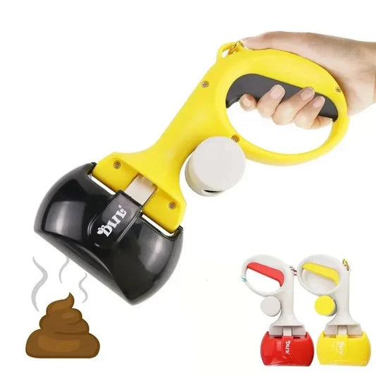 Portable Dog Poop Scooper with Bag Dispenser for Easy Cleanup