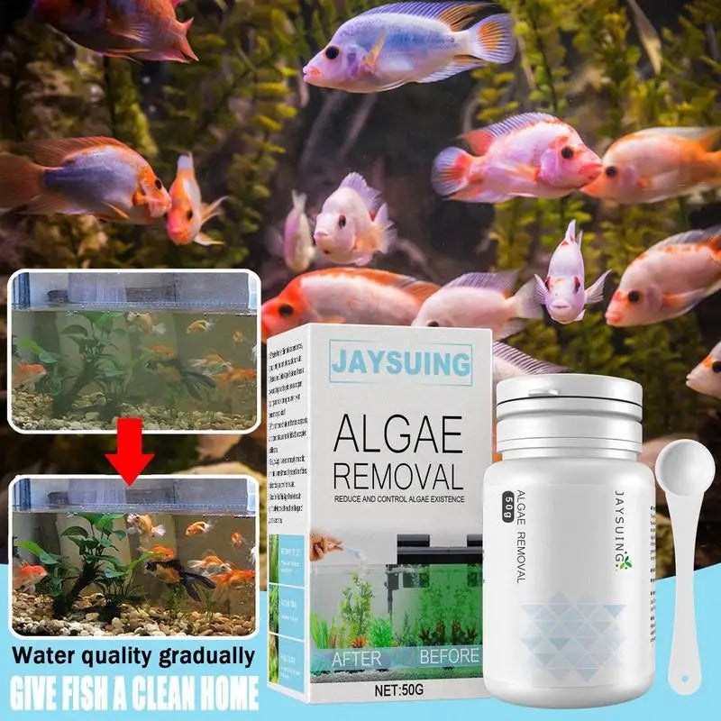 Algae Removal Powder for Aquariums and Ponds - 50g