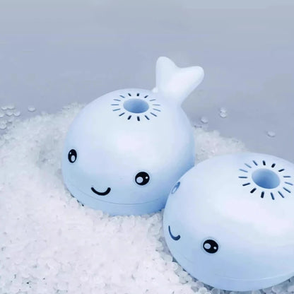 Electric Whale Cat Toy with Fan and Teaser Function