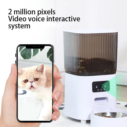 Automatic Cat Feeder with Camera and Voice Recorder
