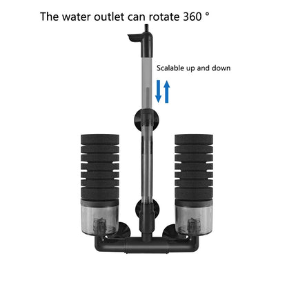 Biochemical Sponge Filter for Fish Tank Air Pump