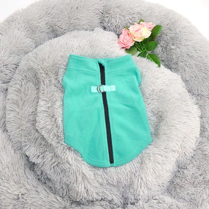 Soft Fleece Dog Jacket for Small to Medium Pets