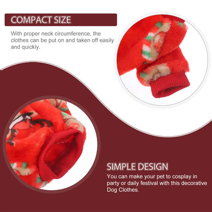 Christmas Dog Costume - Cozy Winter Outfit for Pets