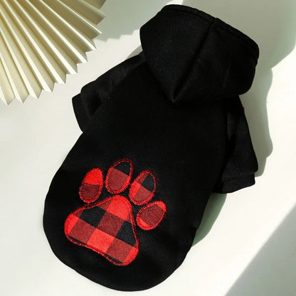 Reversible Plaid Dog Winter Coat for Cold Weather