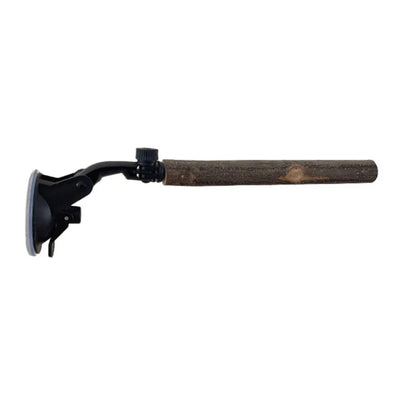Wooden Bird Perch with Suction Cup for Parrots and Birds