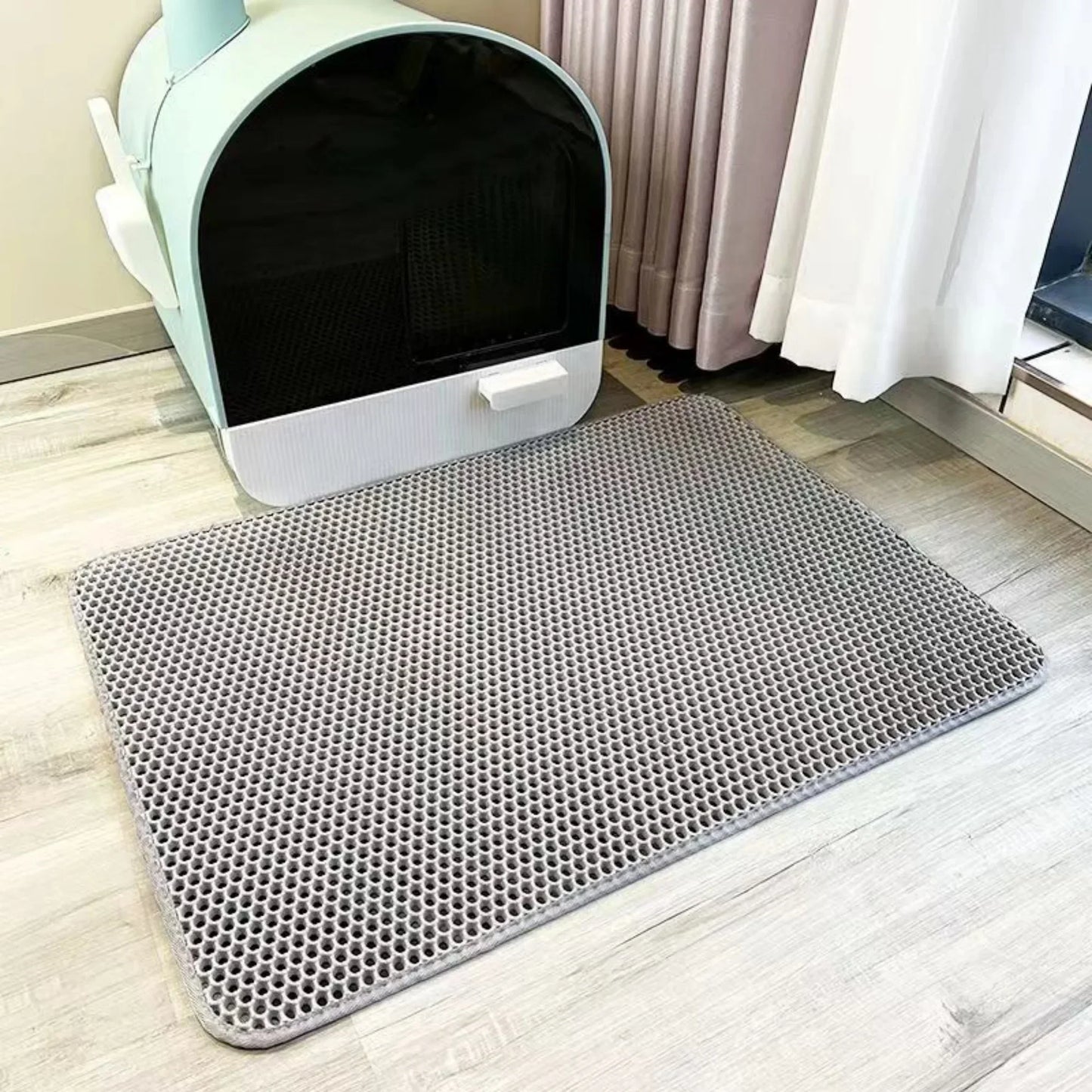 Extra Large Waterproof Cat Litter Mat - Non-Slip & Washable