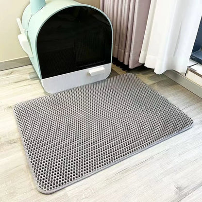 Extra Large Waterproof Cat Litter Mat - Non-Slip & Washable