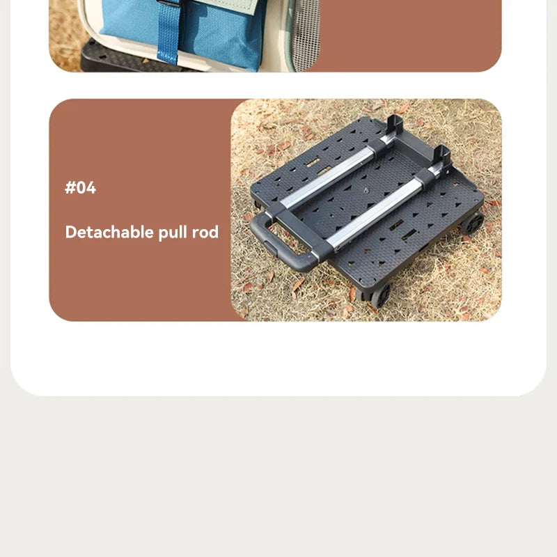 Portable Pet Trolley Backpack for Cats and Small Dogs