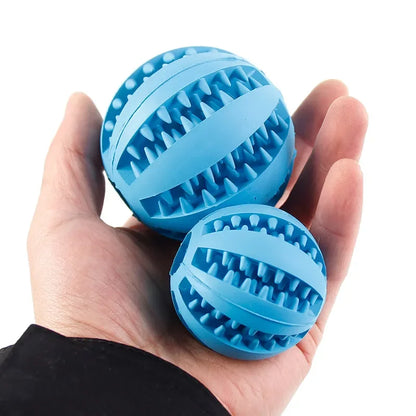 Natural Rubber Dog Chew Toy Ball for Teeth Cleaning
