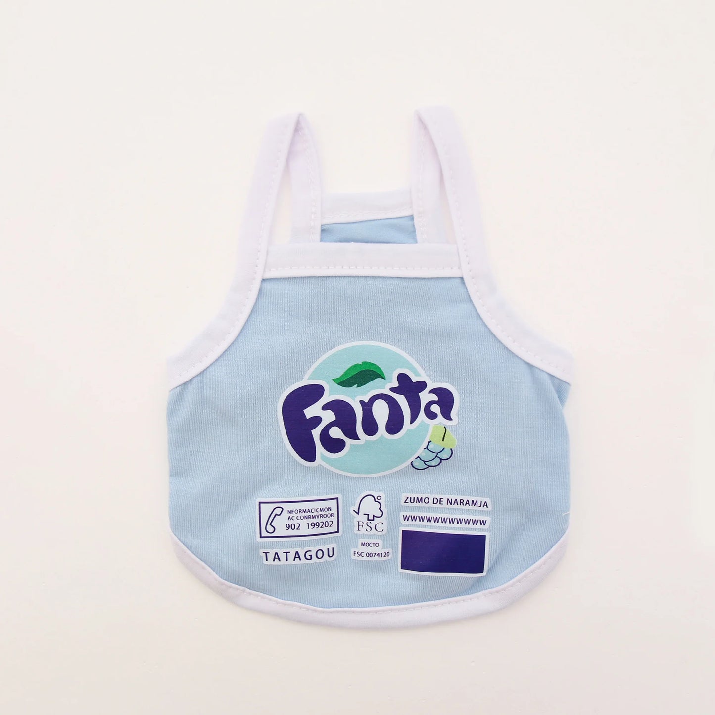 Spring/Summer Cat and Dog Vest with Cute Soda Print