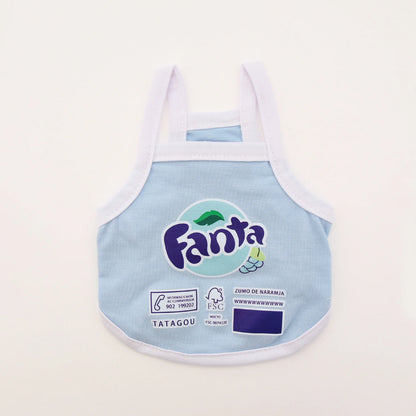Spring/Summer Cat and Dog Vest with Cute Soda Print