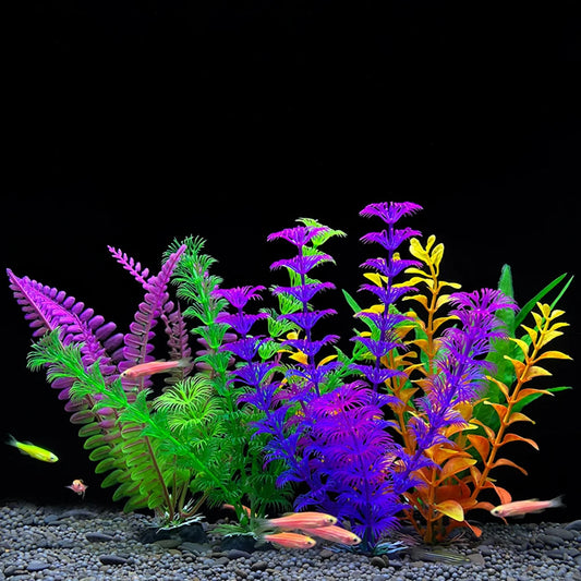 Plastic Aquatic Plants for Aquarium Decoration - Seagrass Style