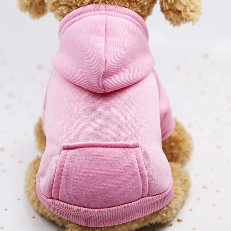 Warm Hooded Sweater for Small Dogs - Autumn & Winter Wear