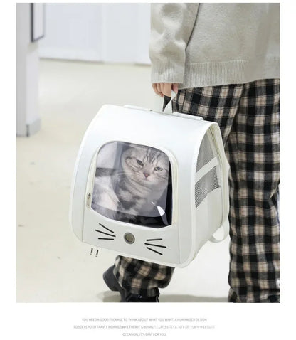 Breathable Cat Carrier Backpack for Travel and Transport