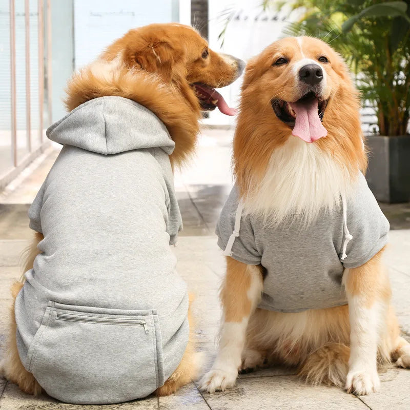 Reversible Plaid Dog Winter Coat for Cold Weather