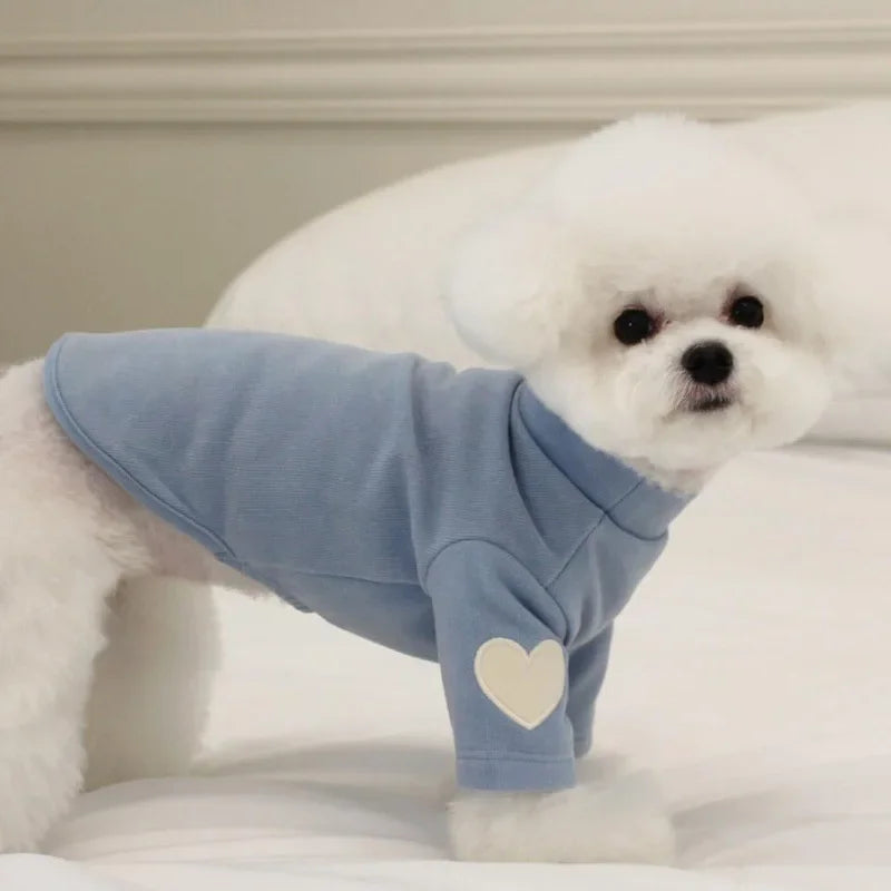 Winter Hoodie for Dogs and Cats with Love Bear Design
