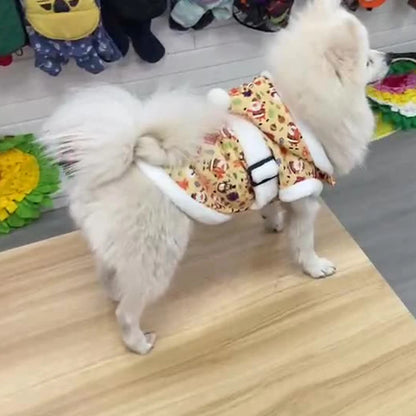 Cozy Cartoon Christmas Pet Clothes for Cats and Dogs