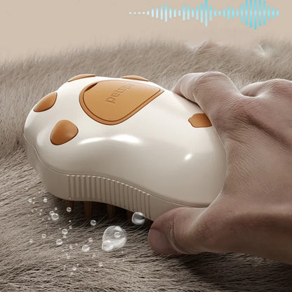 Electric Pet Grooming Brush with Steam and Spray for Dogs and Cats