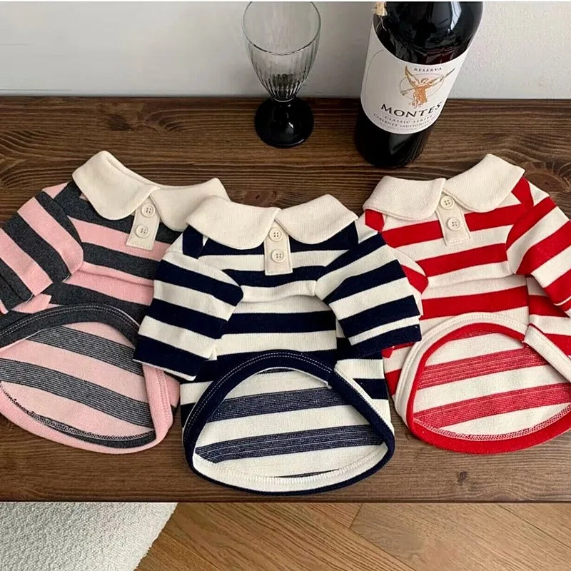 Soft Breathable Polo Shirt for Small Dogs and Puppies
