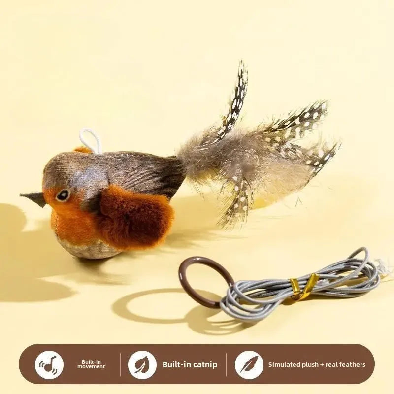 Interactive Wall Hanging Cat Toy with Sound and Catnip