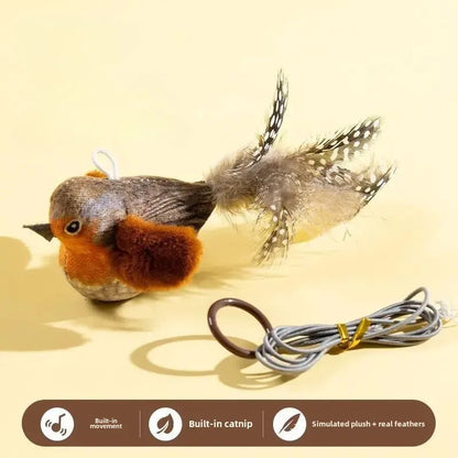 Interactive Wall Hanging Cat Toy with Sound and Catnip