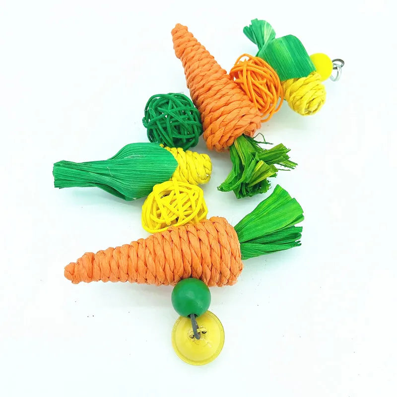 Hanging Chew Toy for Birds and Small Pets - Natural Vine Ball