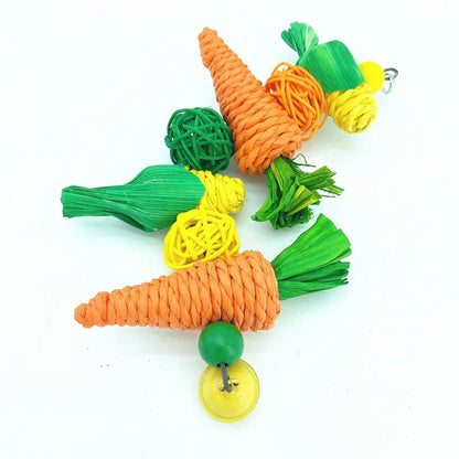 Hanging Chew Toy for Birds and Small Pets - Natural Vine Ball
