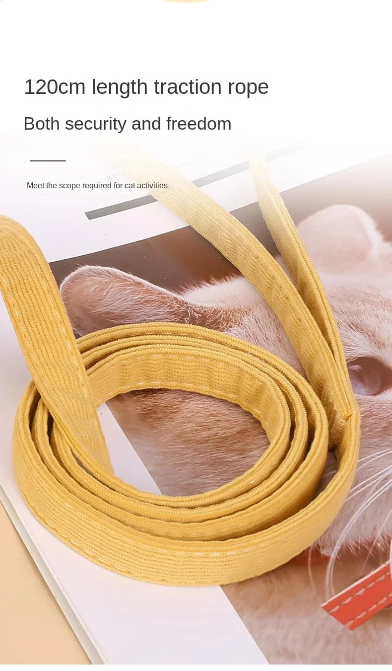 Adjustable Cartoon Bee Pet Harness and Leash Set for Small Dogs