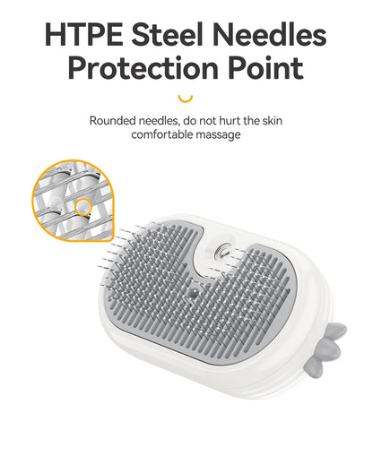 Electric Pet Hair Comb with Spray for Dogs and Cats