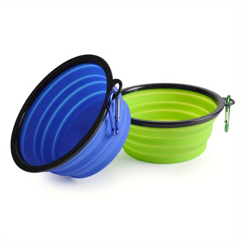 Portable Silicone Dog Bowl for Travel and Outdoor Use