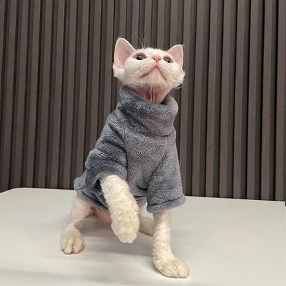 Sphynx Cat Sweater and Hoodie Outfit for Pets