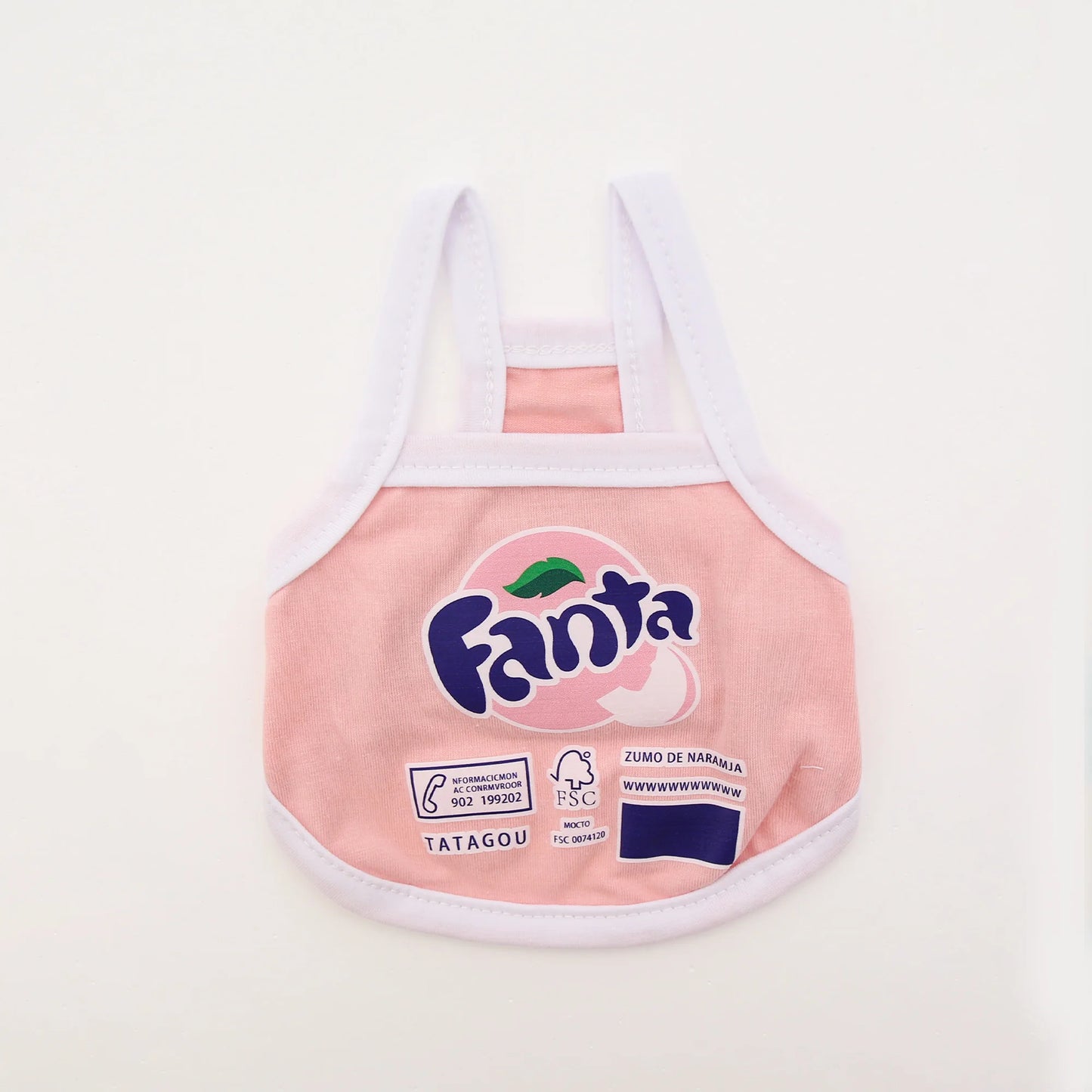 Spring/Summer Cat and Dog Vest with Cute Soda Print